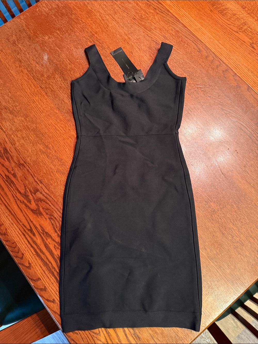 BCBGMaxAzria Black Sleeveless Sheath Dress